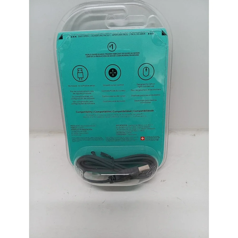 Logitech M100 (910001601) Wired Optical Mouse